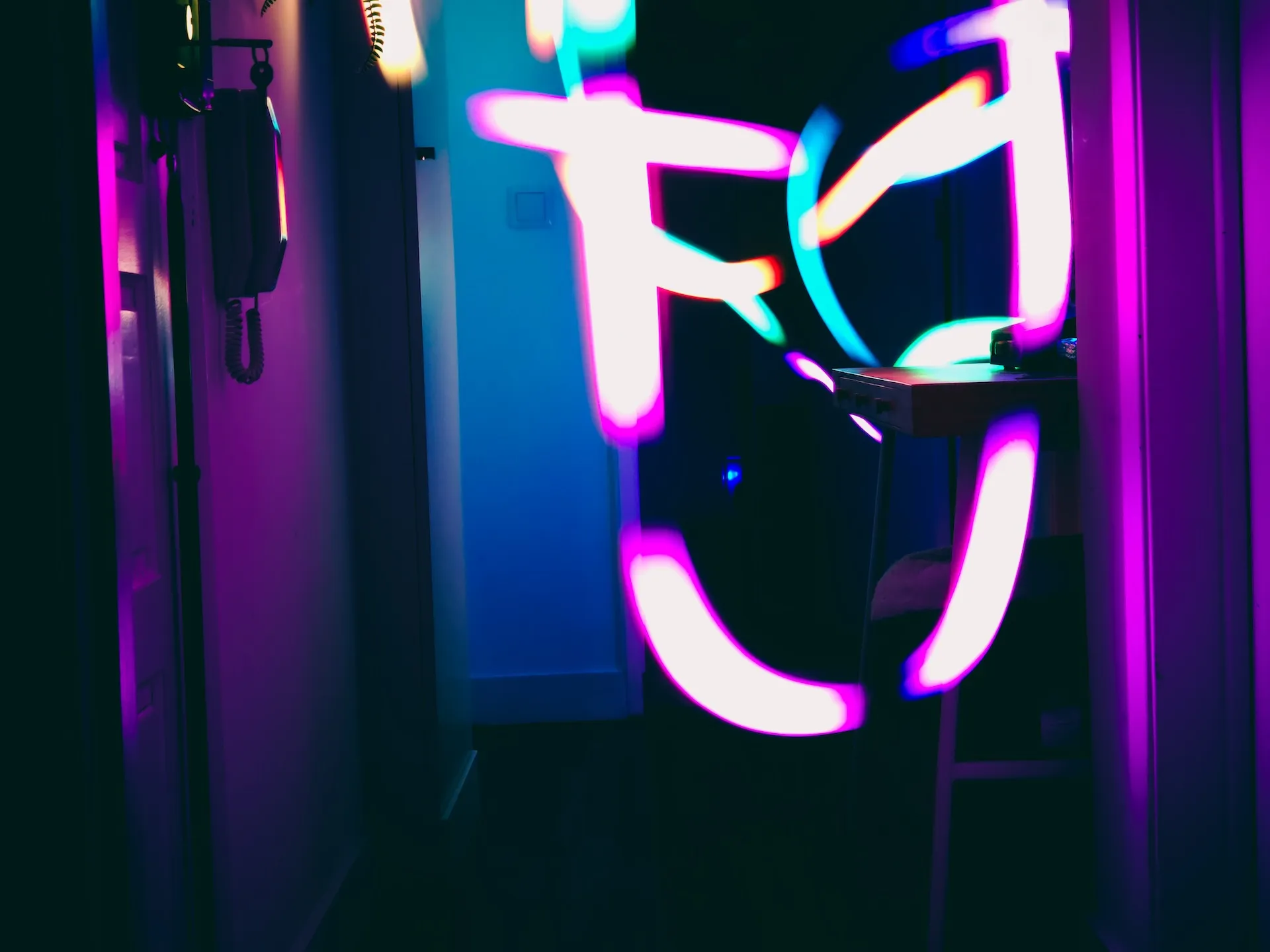 The neon lamps pounding the core of a shady clubbing society.